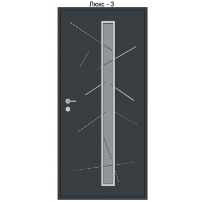 Вхідні двері в будинок Люкс - 960х2050 праві, ліві